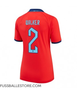 Günstige England Kyle Walker #2 Auswärtstrikot Damen WM 2022 Kurzarm